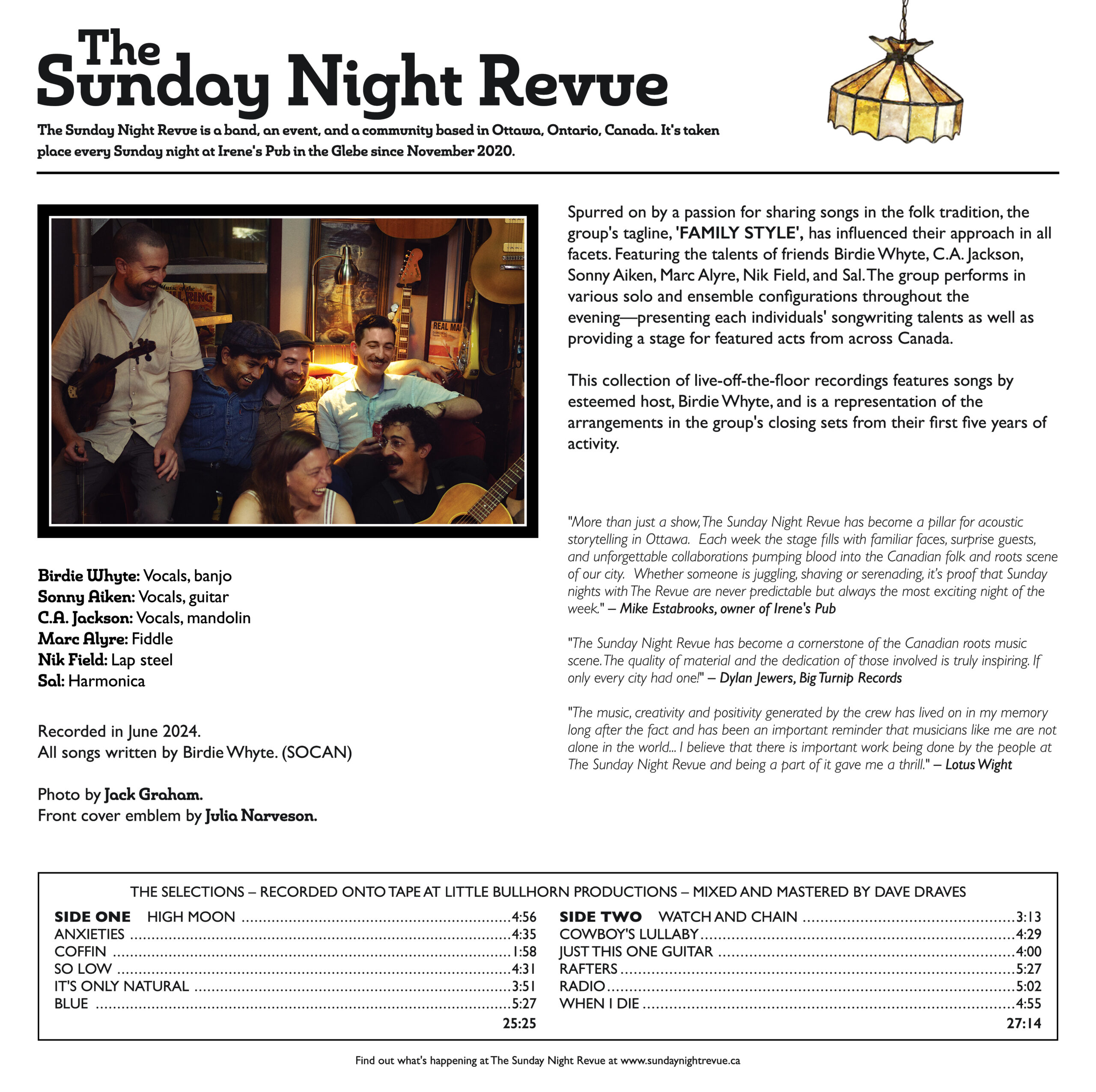 Pick-Up: Vinyl LP - The Sunday Night Revue - Image 2